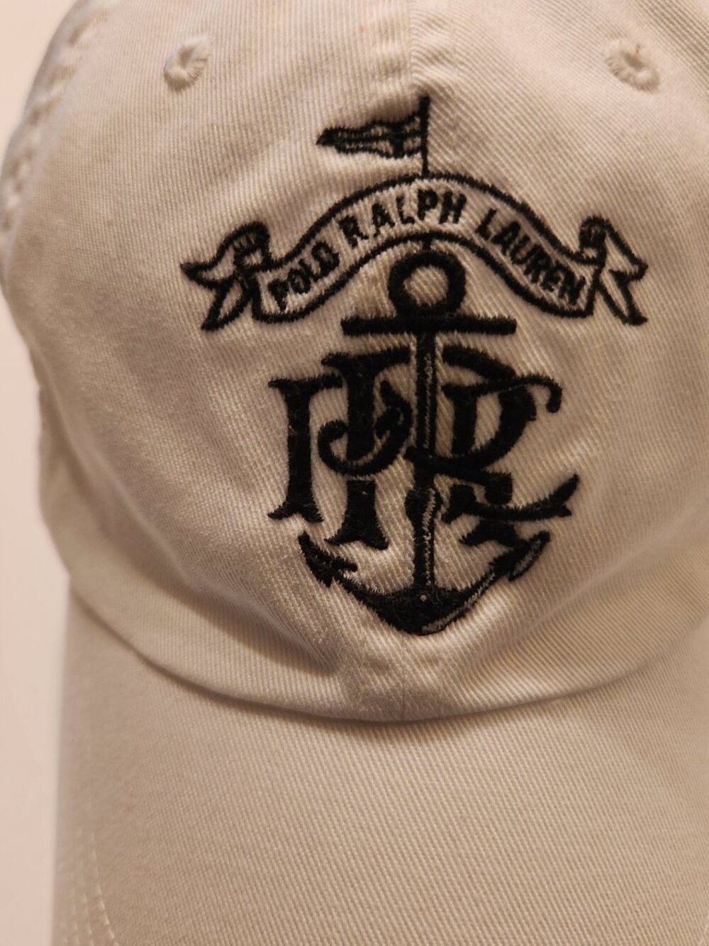 polo Ralph Lauren men's white 100%cotton baseball cap One size - Picture 2 of 4